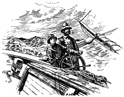There were days of light airs, when Harvey was taught how to steer the schooner from one berth to another.