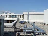 Solar modules on the roof of our Munich test labs