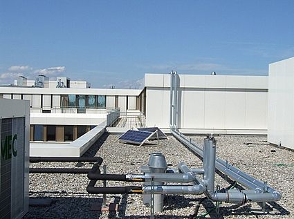 Solar cells on the roof of our Munich test labs
