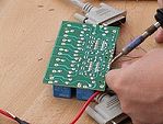 Soldering leads to the controller