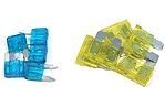 We used standard automotive fuses rated up to 25 A to protect our gear