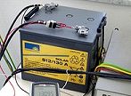The battery at work in our test installation