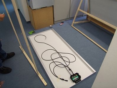 Detail of solar panel prior to mounting