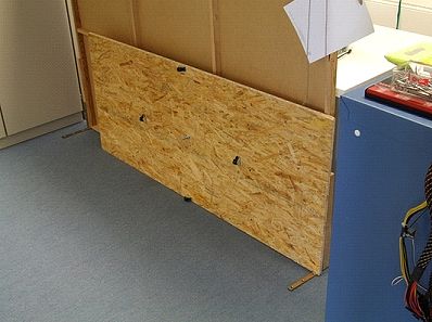 Completed upper panel, ready for insertion into lower panel