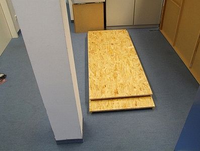 The top platform is the same width as, but slightly shorter than the lower platform.