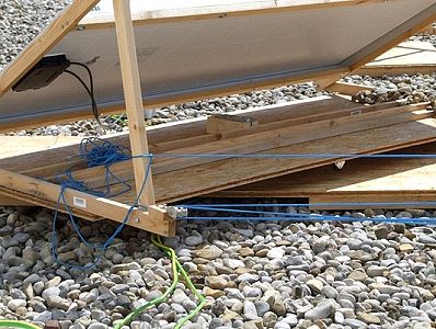 Anchoring the cables to the platform